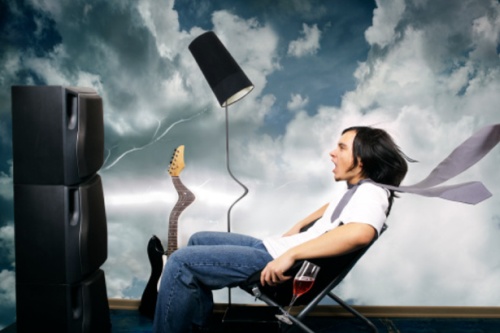 Слушане на силна музика